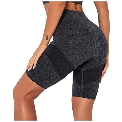 JUSTGREENBOX - Pantaloncini Da Yoga Da Donna A Vita Alta Fitness Push Up  Legging Senza Cuciture Allenamento Da Corsa Squat Proof Sport M Nero -  ePRICE