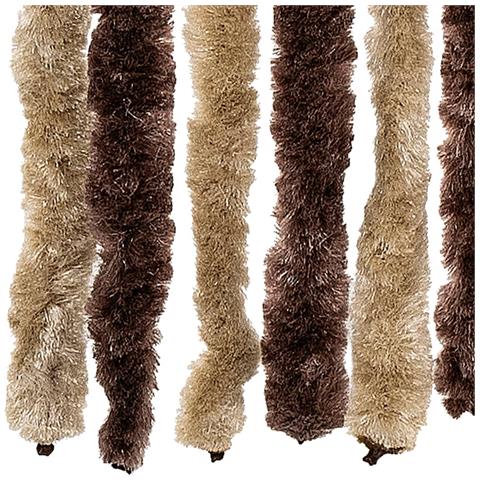 Zanzariera Beige e Marrone Chiaro 90x200cm Ciniglia - Foto 6