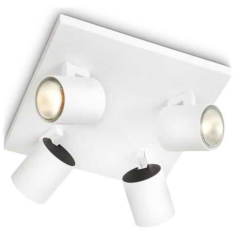 Lampada Da Soffitto Con Quattro Faretti Runner 110x240x240 Mm Metallo - Foto 1