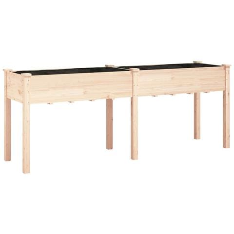 Fioriera Con Fodera 203x53x76 Cm Legno Massello Di Abete - Foto 1