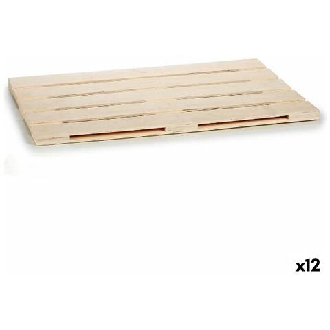 Vassoio Per Aperitivi Marrone Legno 40 X 2 X 60 Cm (12 Unità) - Foto 1