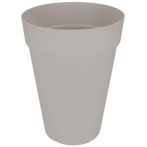 Vaso Grigio Polipropilene Plastica Rotondo - Foto 1