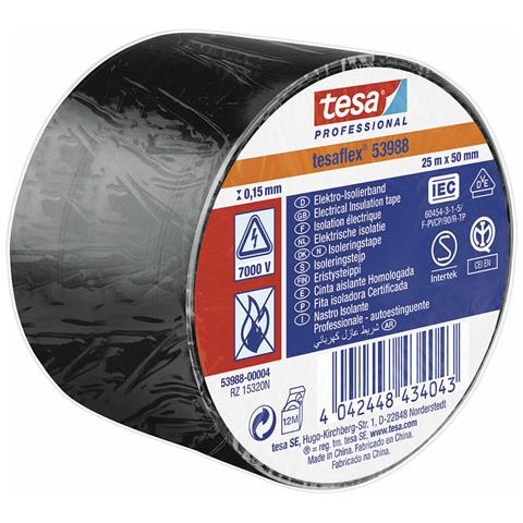Nastro Isolante Nero Bianco Pvc (25 M X 50 Mm) - Foto 1