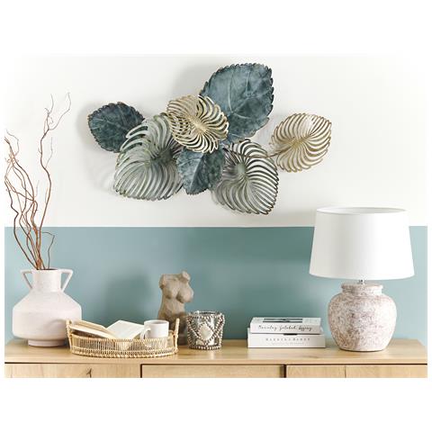 Decorazione Da Parete Metallo Multicolore 88 X 55 Cm Magnesium - Foto 1