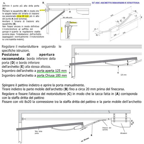 Archetto Adattatore Oscillante Porte Cler Basculanti A Contrappesi Di Qualsiasi Marca E Tipo In Acciaio Zincato Soppor - Foto 2