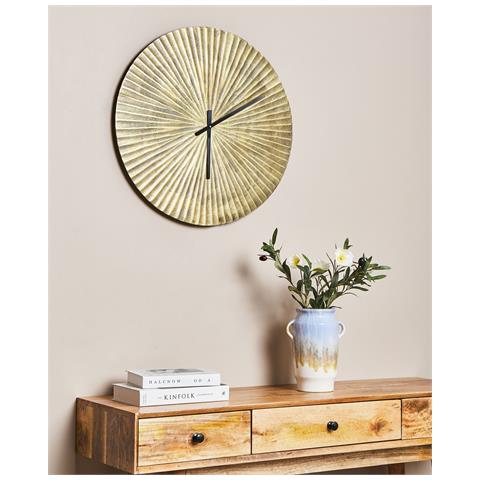 Orologio Da Parete Ottone Ø 59 Cm Ottone Vaigai - Foto 1