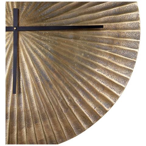 Orologio Da Parete Ottone Ø 59 Cm Ottone Vaigai - Foto 5