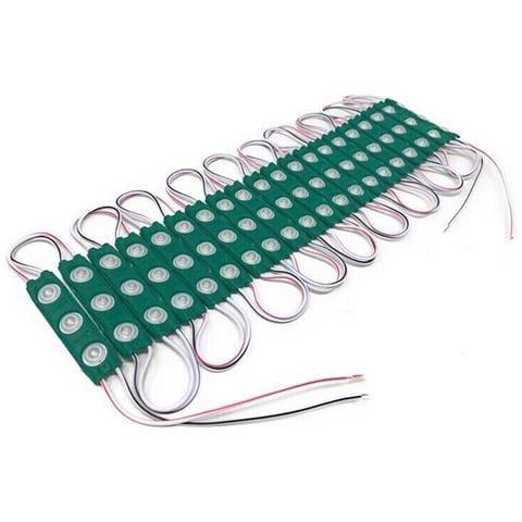 Modulo Led 12v 20 Strisce Per Insegne Tabelle Striscia Luce Verde - Foto 1