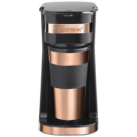 Elegante Design In Rame - Caffettiera Personale Con 1 Tazza Da 420 Ml - Spegnimento Automatico - 750 W - Acm112co - Foto 1