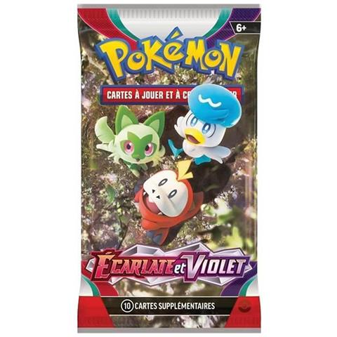 Giochi Di Carte Da Collezione 4 Booster Scarlet Purple Ev01 Francese, Multicolore - Foto 2