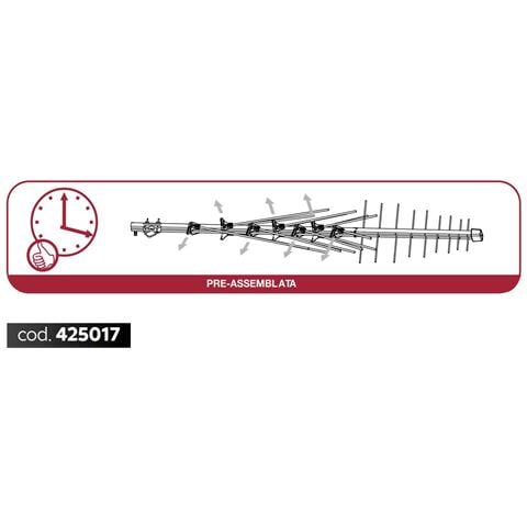 Antenna Tv Logaritmica 32 Elementi 425017 - Foto 2
