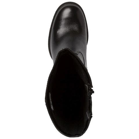 Black Classic Closed Long Heeled Boot Stivali Pelle Scarpe Donna Nero Eu 36, 1-25634-41 001 - Foto 3
