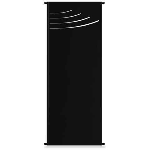 Set Di 2 Pannelli Decorativi Veleta Nero H.160cm Motivi Sul Piano - Foto 2