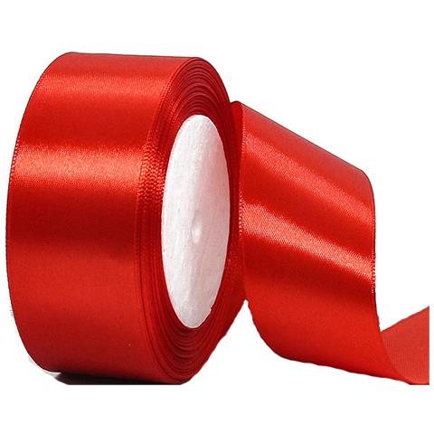 Nastro Di Raso Rosso - Confezione Regalo Festiva E Nastro Per Artigianato  Xxl - Foto 1