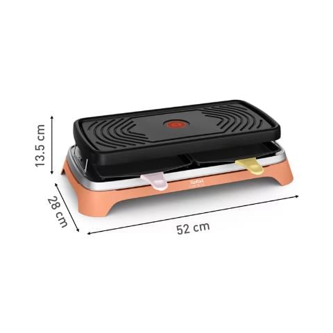 Mini-grill Raclette RE651JF0 Per 8 Persone1450 Watt Metallo Plastica - Foto 4