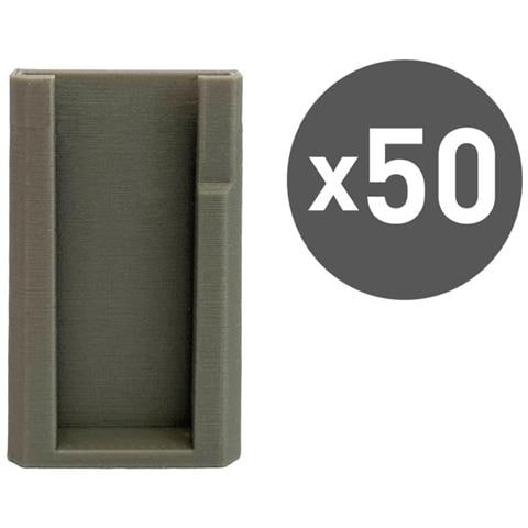 Conf. 50 Pz Clip Adesiva Grigia Per Unipol Move - Foto 1