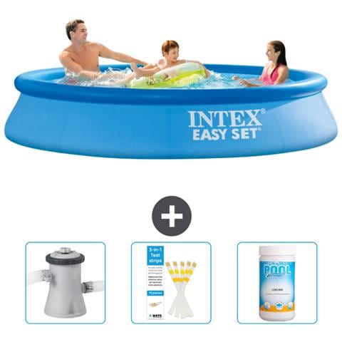 Piscina Fuori Terra - In Giro - 305x305x61 Cm - Blu - Include Accessori Coordinati Cb73 - Foto 1
