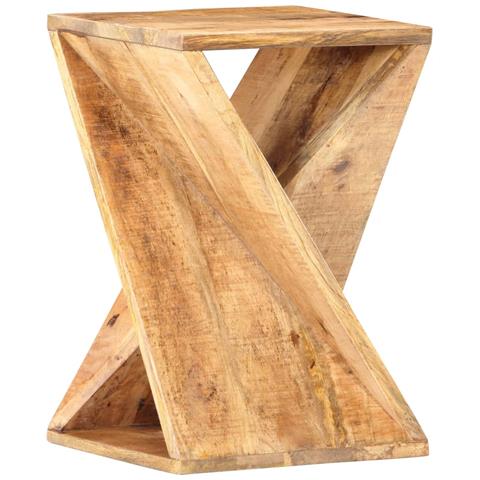 Lusso Casadino -  Tavolino Di Servizio 35x35x55 Cm In Legno Massello Di Mango - Foto 2