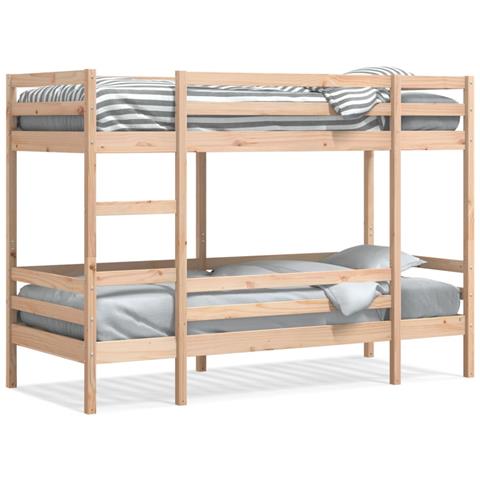 Letto A Castello Senza Materasso 90x190 Cm Legno Di Pino - Foto 1