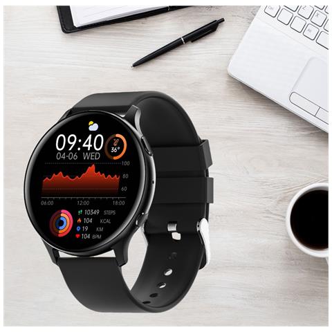 Smartwatch: Chiamate Bluetooth E Monitoraggio Della Salute Black - Foto 2