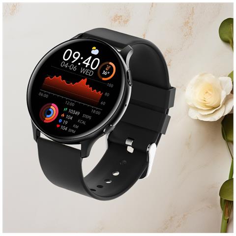 Smartwatch: Chiamate Bluetooth E Monitoraggio Della Salute Black - Foto 4