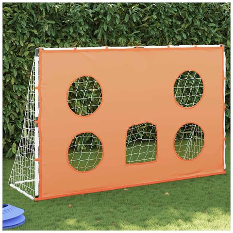 Porta Calcio Bambini Tappeto Bersagli e Pallone 182x62x118 cm - Foto 2