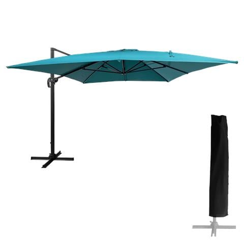 Ombrello Offset Molokai Rettangolare 3x4m Blu + Copertura - Foto 1