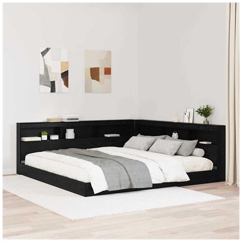 Testata contenitore Rovere nero 200 cm Legno multistrato - Foto 2