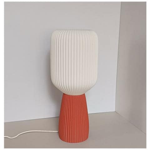Lampada Da Tavolo Usb Dimmerabile Con Base 3d - Moderna Luce Notturna Da Comodino - Foto 2
