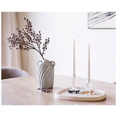 Portacandela Hn21 - Oro - Vetro - 8,5x8,5x10 Cm - Foto 2