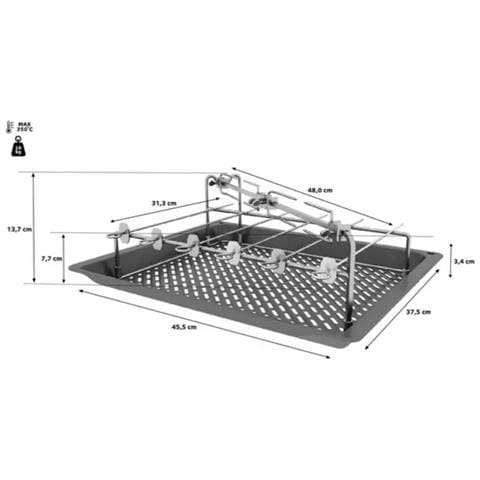 Kit Per Barbecue Con Friggitrice Ad Aria - Hez635001 - Foto 2