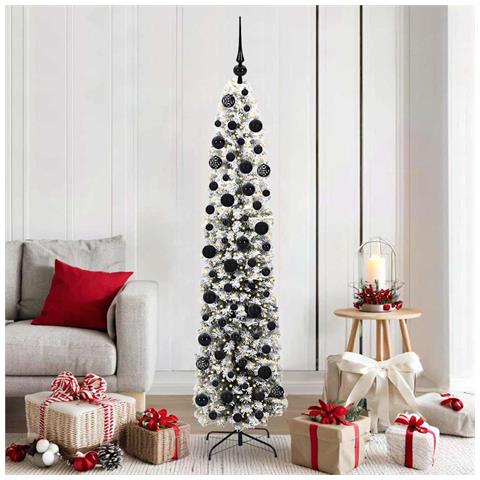 Albero di Natale artificiale con 300 LED Verde 180 cm - Foto 2