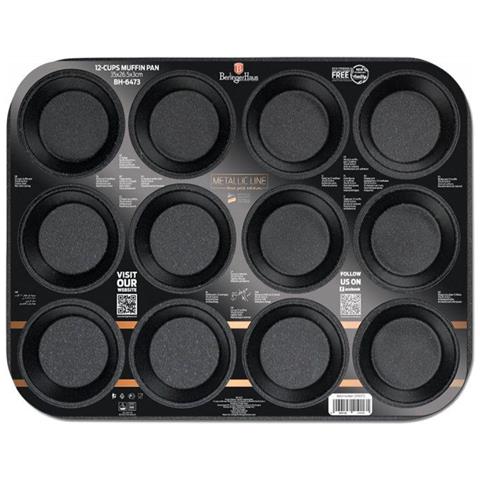 BH-6473 Teglia antiaderente per 12 muffin - Foto 3