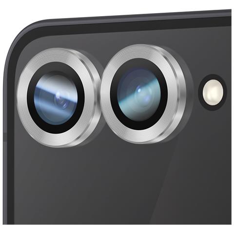 Protezione Obiettivo Fotocamera Per Galaxy Z Flip 7 Doppia Lente, Argento - Foto 2