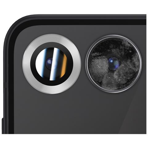 Protezione Obiettivo Fotocamera Per Galaxy Z Flip 7 Doppia Lente, Argento - Foto 5