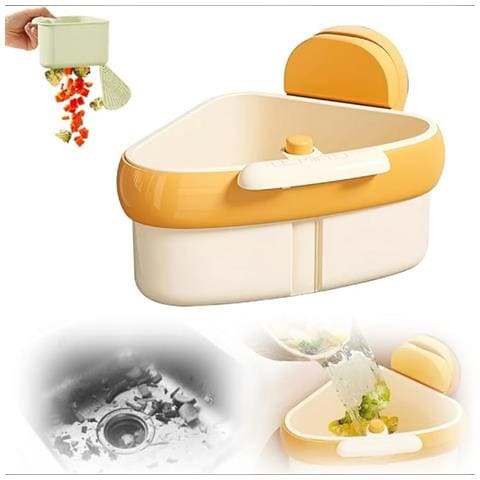 Filtro A Ventosa Triangolare Per Lavello - Cestello Angolare Con Filtro Rimovibile Per Cucina Orange - Foto 1