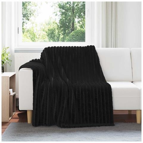 Coperta Nero 200 x 150 cm Panno - Foto 2