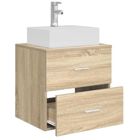Mobile Lavabo da Parete Rovere Sonoma 49,5 x 41 x 62,5 cm - Foto 2