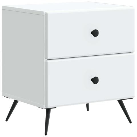 Armadio da Notte con cassetto Bianco 43 x 34,5 x 47,5 cm - Foto 1