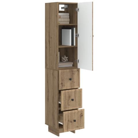 Set di armadi 2 pcs 33 x 34,5 x 90 cm Legno ingegnerizzato - Foto 2