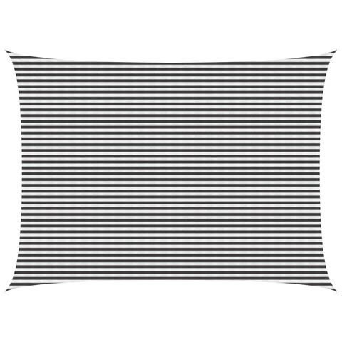 Telo Ombra Antracite e Bianco 5 x 6 m HDPE - Foto 1