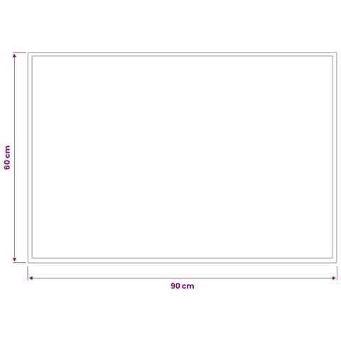 Tappetino Grigio Chiaro 90 x 60 cm 100% Poliammide - Foto 3