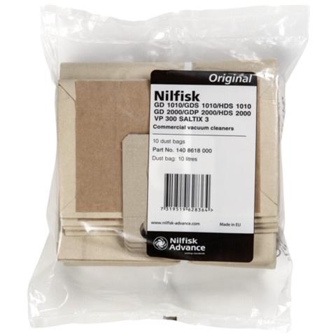 sacchetti di carta 10 pz. / 10ltr. per Saltix - Foto 1