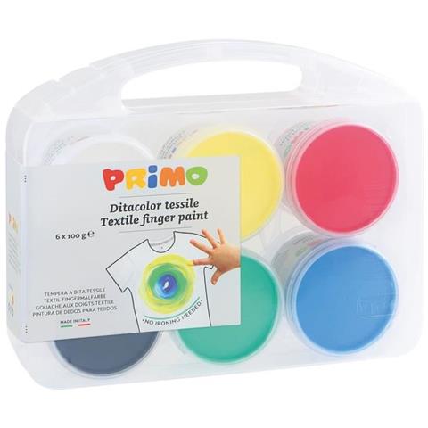 Primo - Tempera A Dita Tessile 6 Colori 100 G - Foto 2