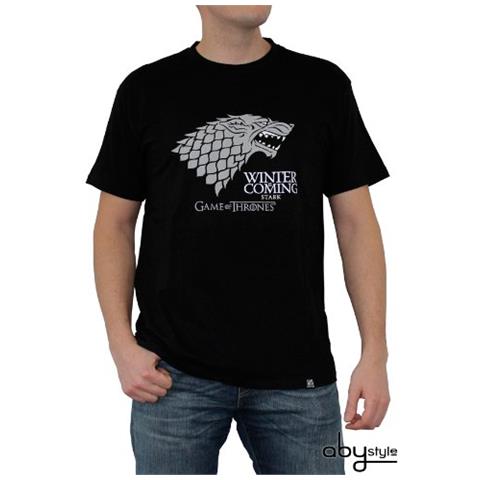 Il Trono Di Spade - Tshirt - ""l'inverno Sta Arrivando"" - Uomo - Nero (m)  - Foto 1