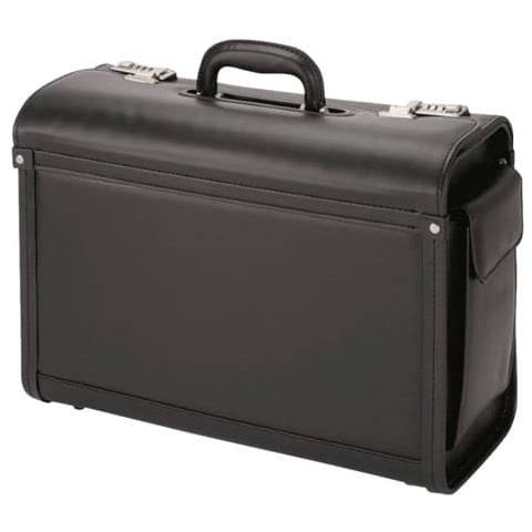 Borsa Pilota Alassio Genova In Ecopelle 45,5x20x34 Cm Nero 45028 - Foto 1