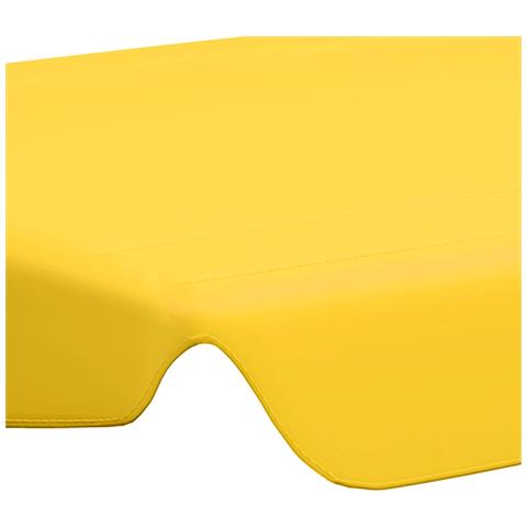 Baldacchino per Dondolo Giardino Giallo 150/130x105/70 cm - Foto 7