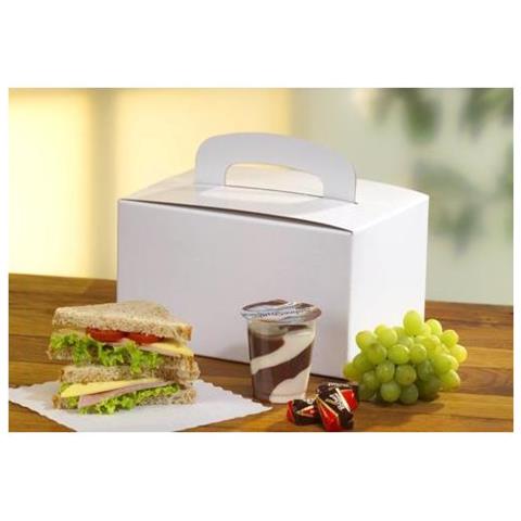 18779 Contenitore Monouso Per Conservare Il Cibo Cartoncino Bianco - Foto 3