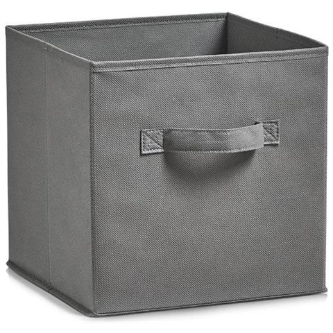 Cestino Portaoggetti, Organizer, Colore Grigio, 26 X 26 X 26 Cm, Zeller - Foto 1