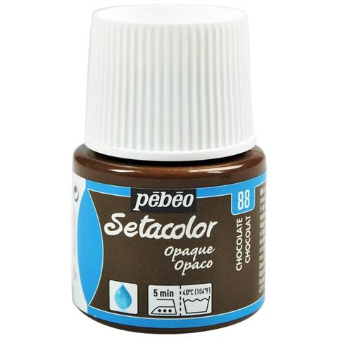 Pittura Tessile Setacolor Opaco - Cioccolato - 45 Ml - Foto 1